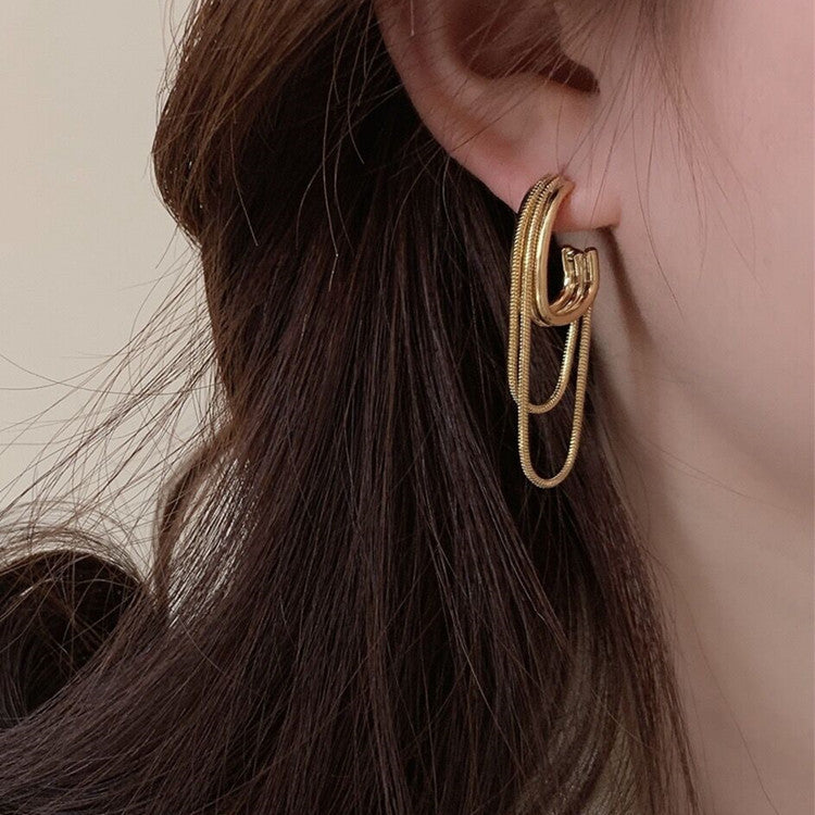 Smokey Chain Earrings