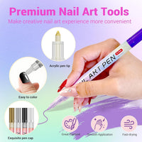 12 colors nail art maker pen set { premium quality }
