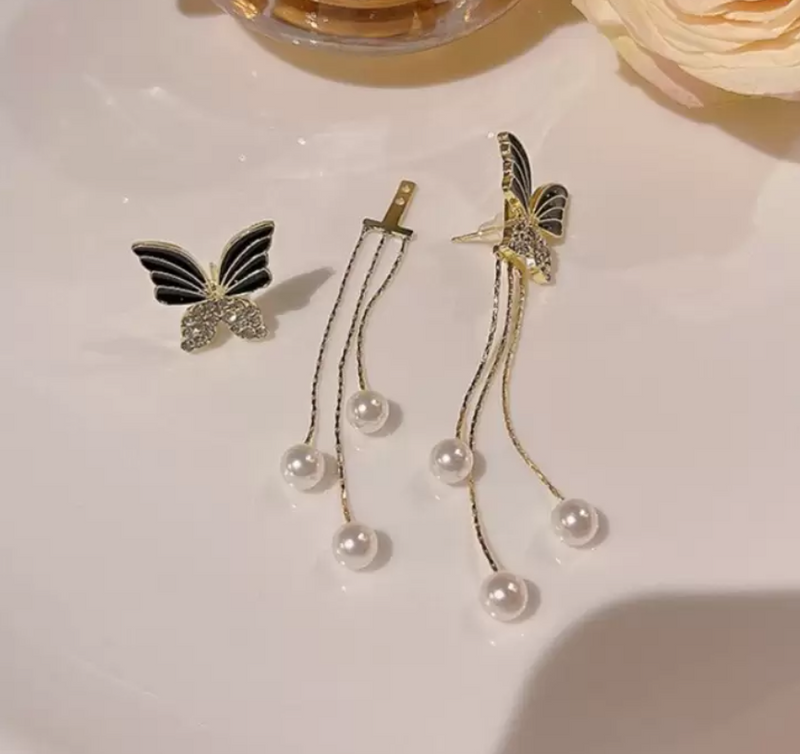 BUTTERFLY TASSEL EARRINGS