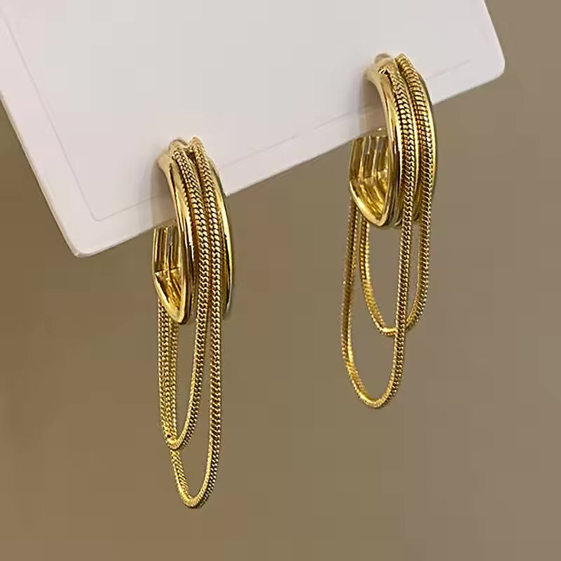 Smokey Chain Earrings