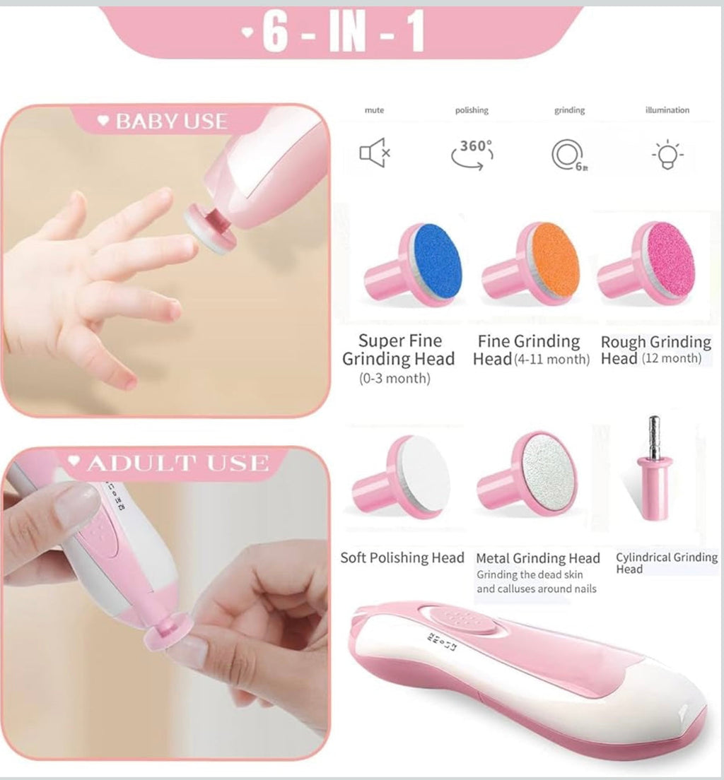 Electric Baby Nail Cutter — Safe & Gentle Nail Trimmer for Infants or Aduls