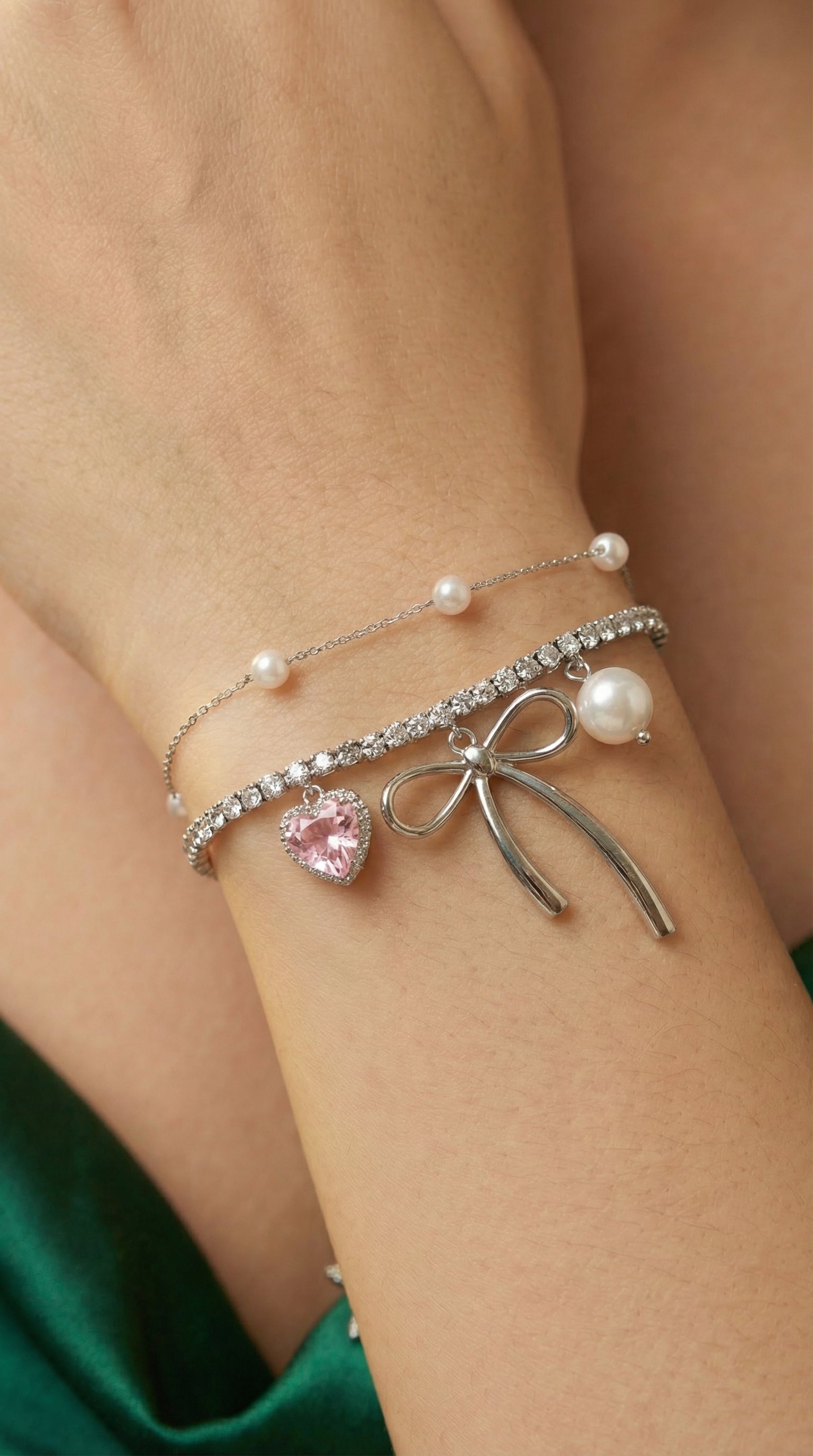 Ribbon Bracelet & Necklace