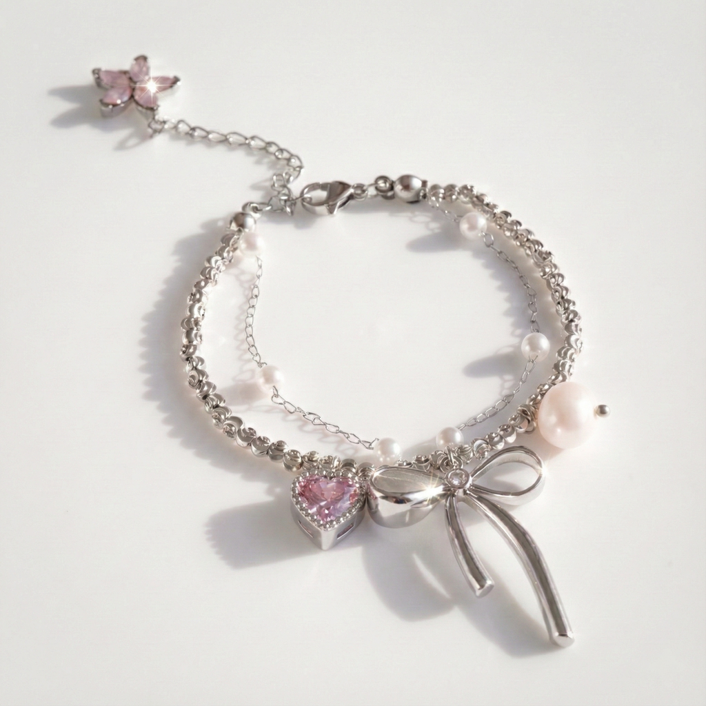Ribbon Bracelet & Necklace